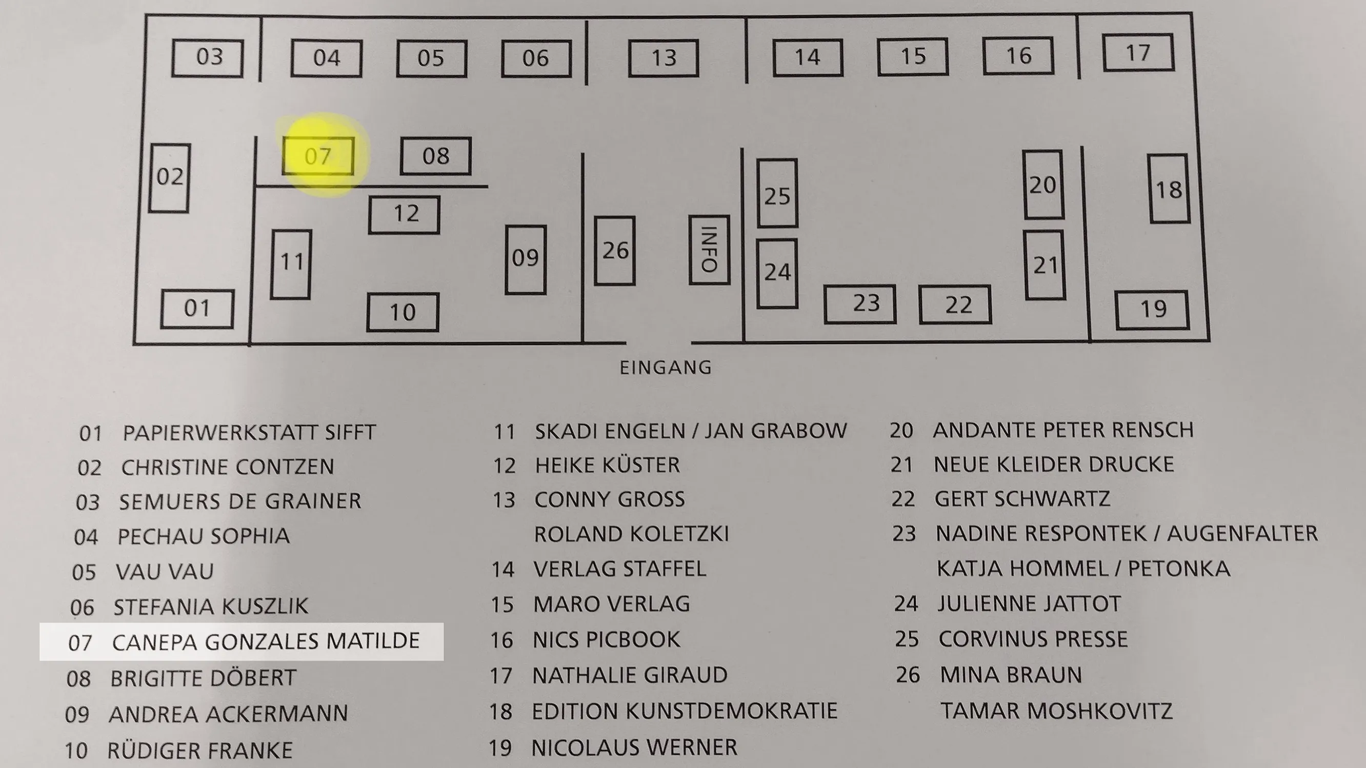artbook.berlin 2025 art fair – stand of Matilde Cánepa González at Kunstquartier Bethanien, Berlin, image 4