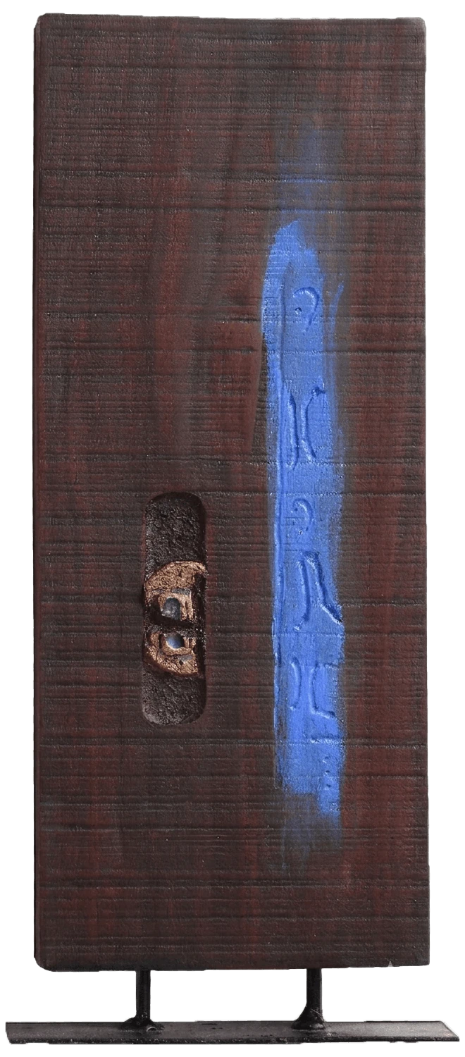 Sculpture from the Totem Series Mixed technique on wood